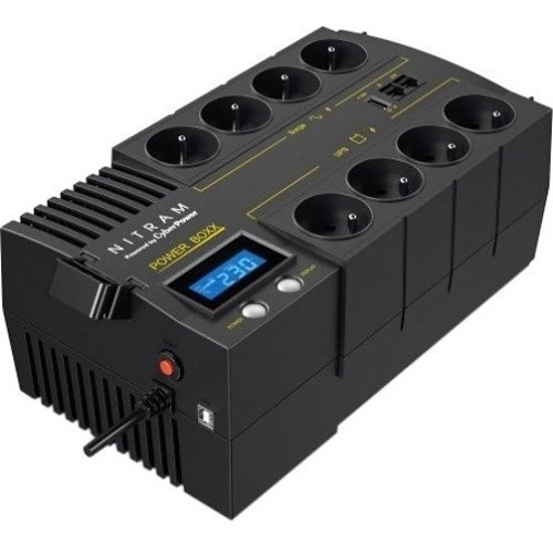 PB 1200LCD <div itemprop="description"> Onduleur ligne interactive NITRAM Power Boxx PB1200LCD - 1,20 kVA/720 W - Montage murale/horizontal - AVR - 8 Heure(s) Recharge - 2 Minute(s) Stand-by</div>